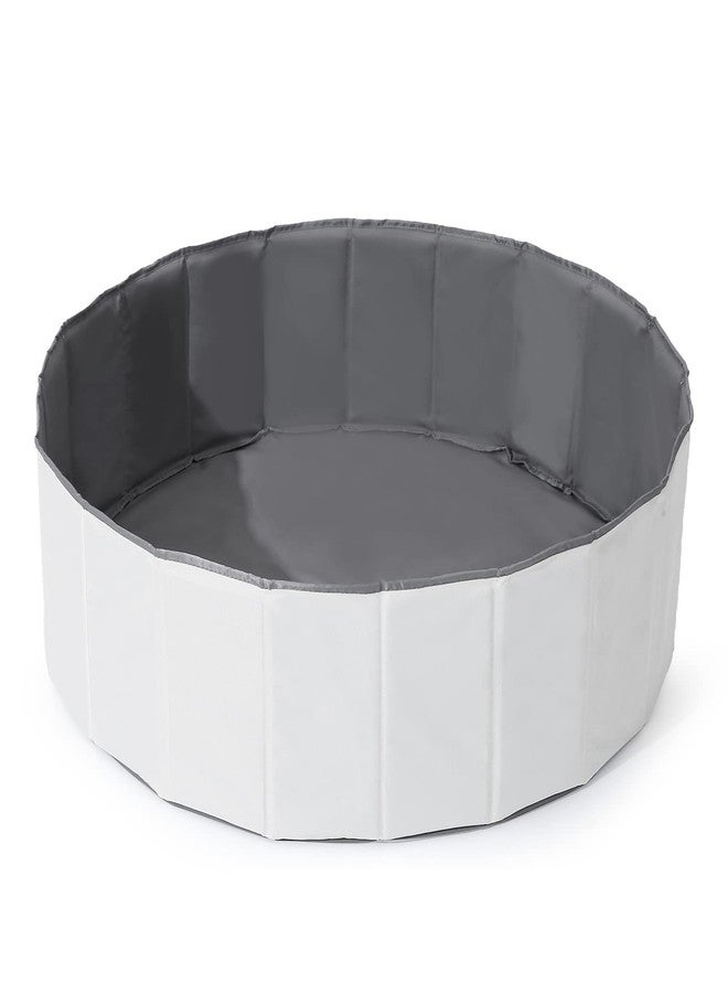 TRENDPLAY حوض كرات للأطفال الصغار والرضع والكلاب والقطط، خيمة لعب قابلة للطي مع حوض كرات، حوض كرات للزحف مع حقيبة تخزين، هدية مفاجئة للأولاد والبنات في المهرجانات (الكرات غير متضمنة)، أبيض - Image 1